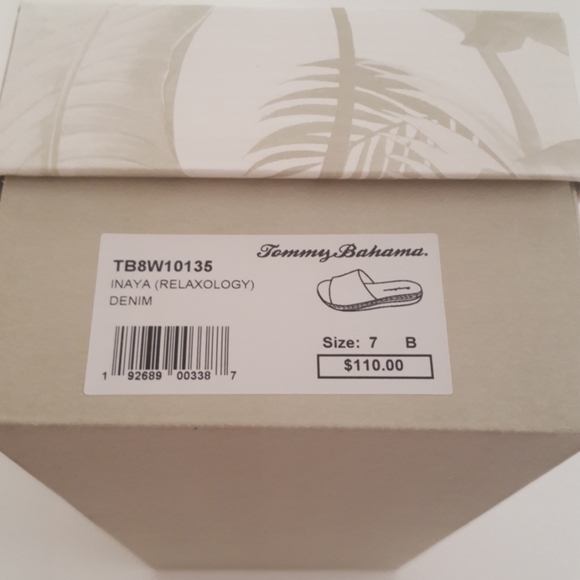 Tommy Bahama NIB Denim Relaxology Inaya Slide Sandals - Picture 8 of 8